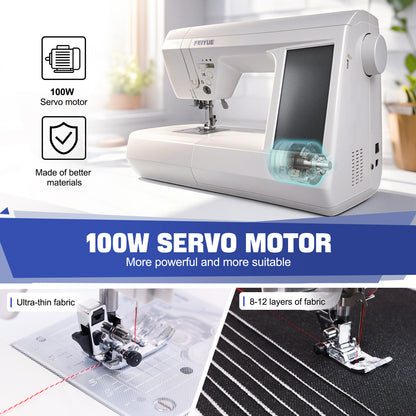 FEIYUE FY710 Computerized Sewing Machine, 180 Stitch Patterns, Stitch Memory