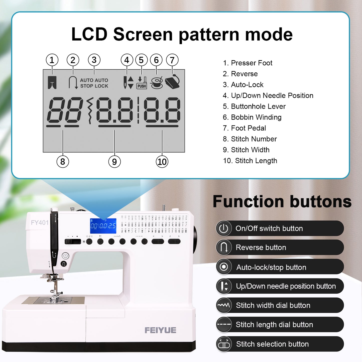 FEIYUE FY401 Electronic Sewing Machine