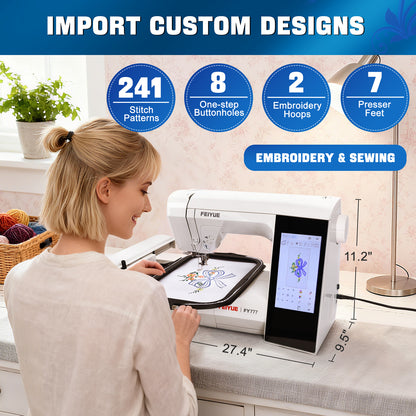FEIYUE FY777 Computerized Sewing & Embroidery Machine