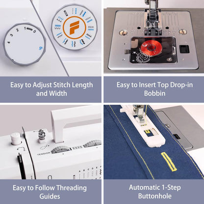 FEIYUE FYe350 Sewing Machine, Heavy Duty & Portable