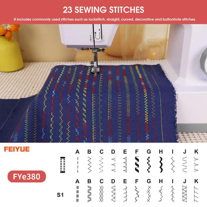 FEIYUE FYe380 Sewing Machine with Multiple Needle Positions