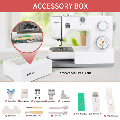 FEIYUE FYe380 Sewing Machine with Multiple Needle Positions