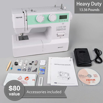 FEIYUE FYe320 Full Size Sewing Machine with Foot Pedal